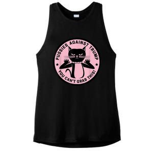 Pussies Against Trump You Can’T Grab This Ladies PosiCharge Tri-Blend Wicking Tank