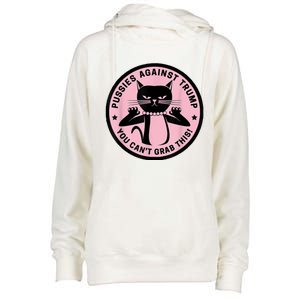 Pussies Against Trump You Can’T Grab This Womens Funnel Neck Pullover Hood