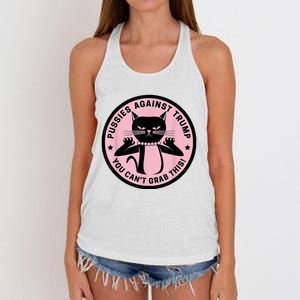 Pussies Against Trump You Can’T Grab This Women's Knotted Racerback Tank