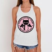 Pussies Against Trump You Can’T Grab This Women's Knotted Racerback Tank