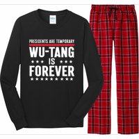 Presidents Are Temporary Is Forever 2024 Funny Blue Long Sleeve Pajama Set