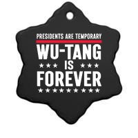 Presidents Are Temporary Is Forever 2024 Funny Blue Ceramic Star Ornament