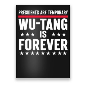 Presidents Are Temporary Is Forever 2024 Funny Blue Poster