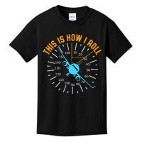 Pilot Aviation This Is How I Roll Airplane Kids T-Shirt