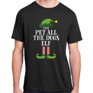 Pet All The Dogs Elf Matching Family Group Christmas Pajama Adult ChromaSoft Performance T-Shirt