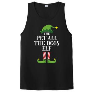 Pet All The Dogs Elf Matching Family Group Christmas Pajama PosiCharge Competitor Tank