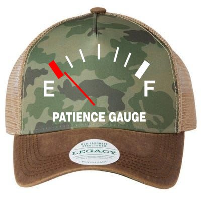 Patience Gauge Nearly Empty Legacy Tie Dye Trucker Hat