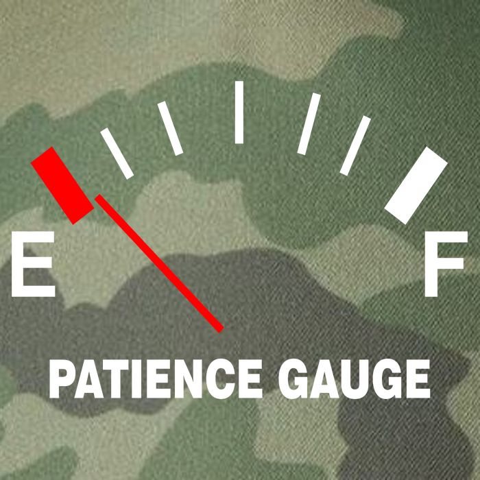 Patience Gauge Nearly Empty Legacy Tie Dye Trucker Hat