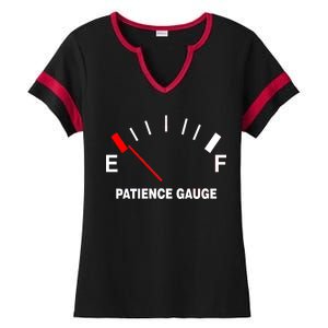 Patience Gauge Nearly Empty Ladies Halftime Notch Neck Tee