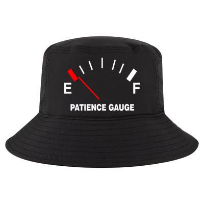 Patience Gauge Nearly Empty Cool Comfort Performance Bucket Hat