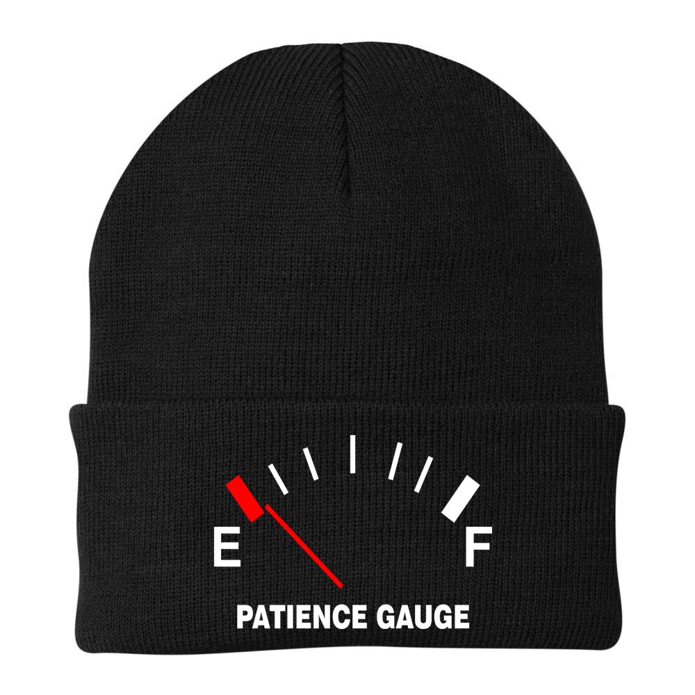 Patience Gauge Nearly Empty Beanie
