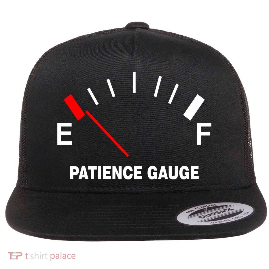 Patience Gauge Nearly Empty Flatbill Hat