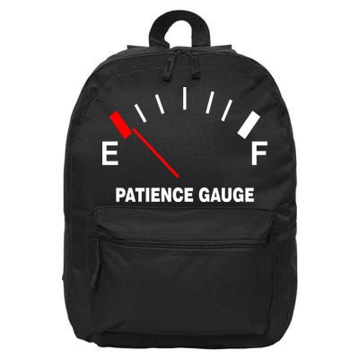 Patience Gauge Nearly Empty 16 in Basic Backpack