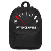 Patience Gauge Nearly Empty 16 in Basic Backpack