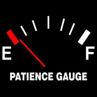 Patience Gauge Nearly Empty 16 in Basic Backpack