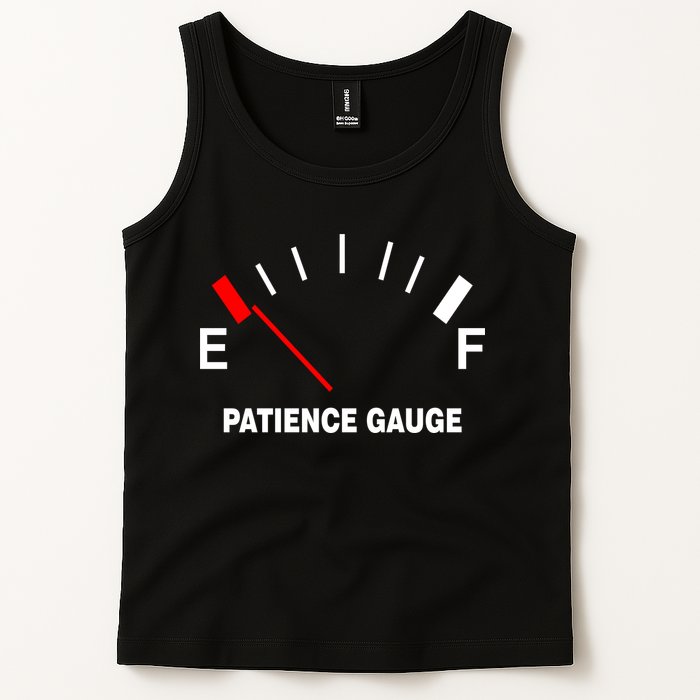 Patience Gauge Nearly Empty Tank Top