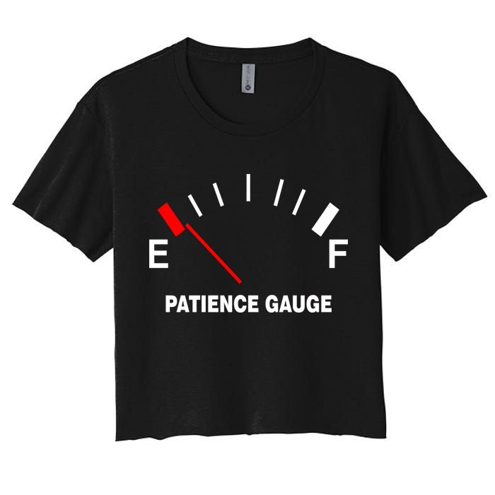 Patience Gauge Nearly Empty Crop Top