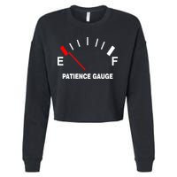 Patience Gauge Nearly Empty Cropped Pullover Crew