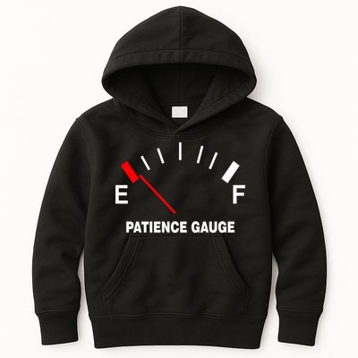 Patience Gauge Nearly Empty Kids Hoodie