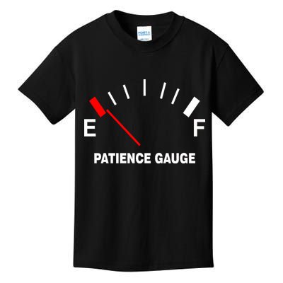 Patience Gauge Nearly Empty Kids T-Shirt