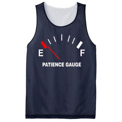 Patience Gauge Nearly Empty Mesh Reversible Basketball Jersey Tank