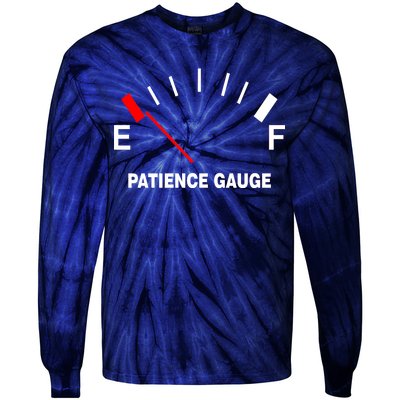 Patience Gauge Nearly Empty Tie-Dye Long Sleeve Shirt