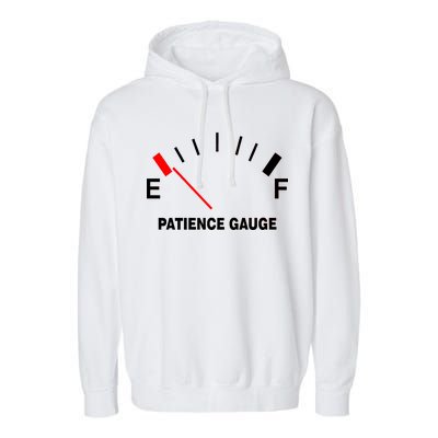 Patience Gauge Nearly Empty Garment-Dyed Fleece Hoodie