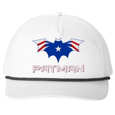 Patman New England Football Batman Logo Snapback Five-Panel Rope Hat