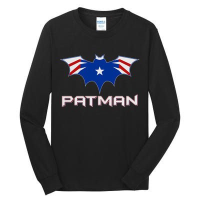 Patman New England Football Batman Logo Tall Long Sleeve T-Shirt