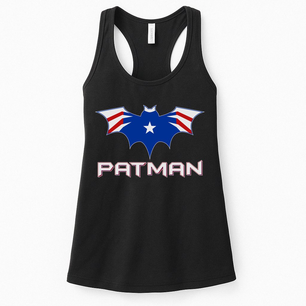 Patman New England Football Batman Logo Womens Tank Top