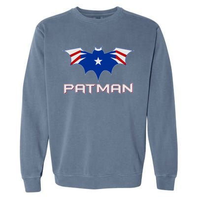 Patman New England Football Batman Logo Garment-Dyed Sweatshirt