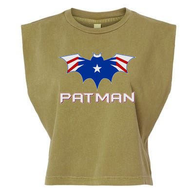 Patman New England Football Batman Logo Garment-Dyed Women's Muscle Tee