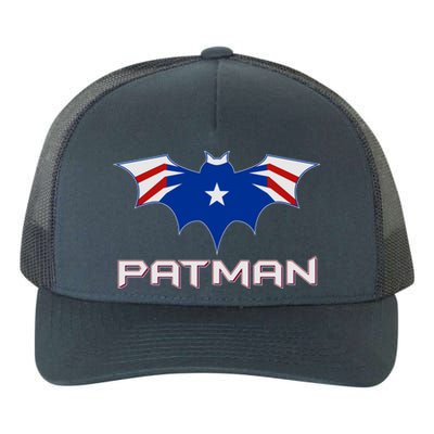 Patman New England Football Batman Logo Yupoong Adult 5-Panel Trucker Hat