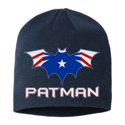 Patman New England Football Batman Logo Sustainable Beanie