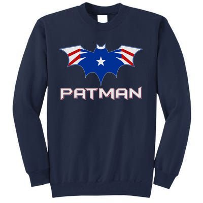 Patman New England Football Batman Logo Tall Sweatshirt