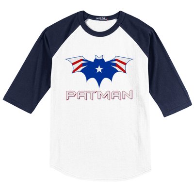 Patman New England Football Batman Logo Baseball Sleeve Shirt