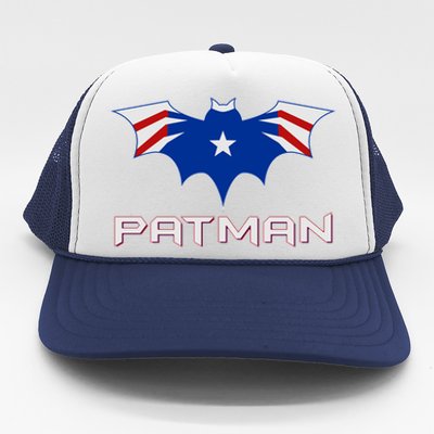 Patman New England Football Batman Logo Trucker Hat