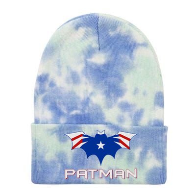 Patman New England Football Batman Logo Tie Dye 12in Knit Beanie