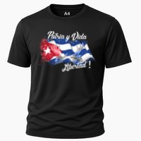 Patria Vida Libertad Cuba Cooling Performance Crew T-Shirt