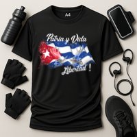 Patria Vida Libertad Cuba Cooling Performance Crew T-Shirt