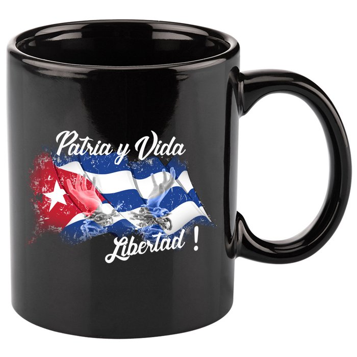 Patria Vida Libertad Cuba 11oz C Handle Ceramic Mug