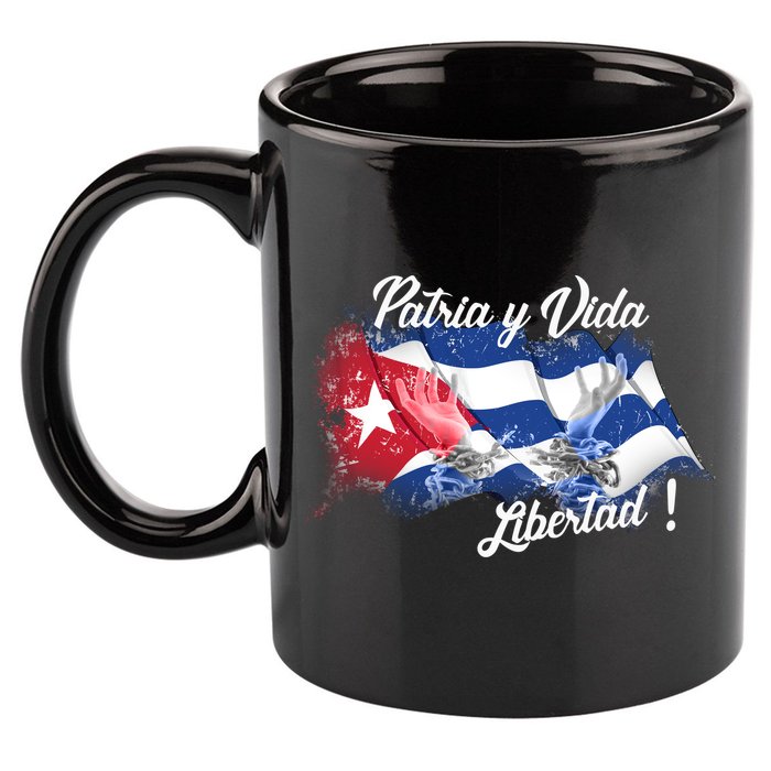 Patria Vida Libertad Cuba 11oz C Handle Ceramic Mug