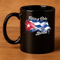 Patria Vida Libertad Cuba 11oz C Handle Ceramic Mug