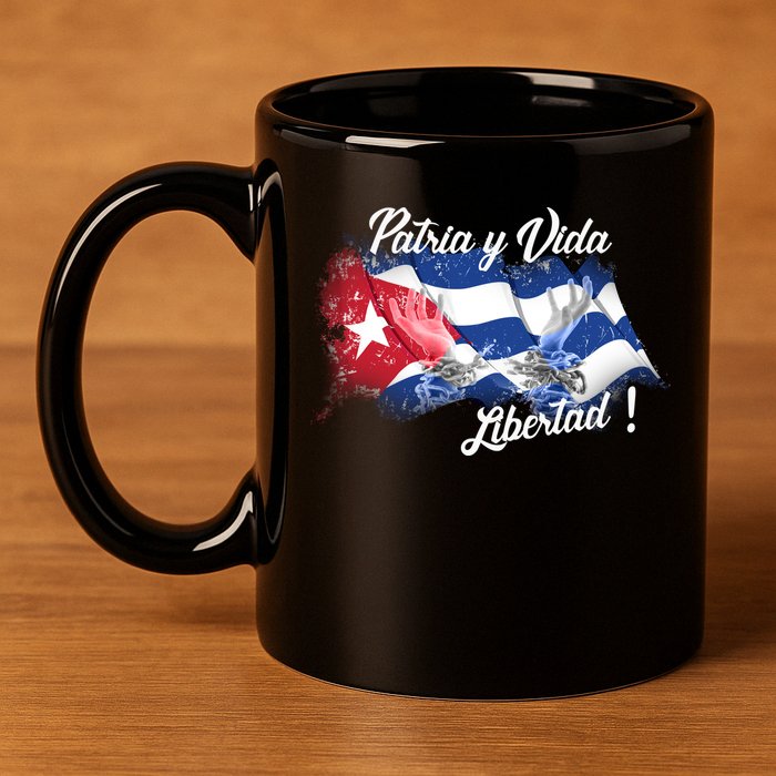 Patria Vida Libertad Cuba 11oz C Handle Ceramic Mug