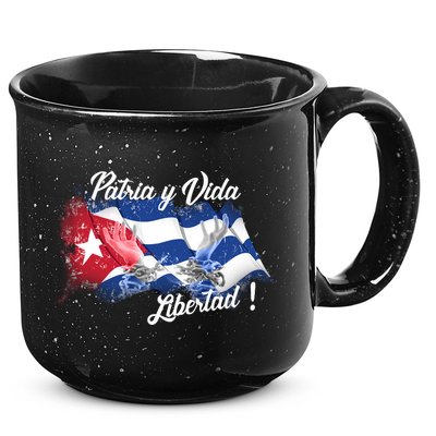 Patria Vida Libertad Cuba 15oz Campfire Ceramic Mug