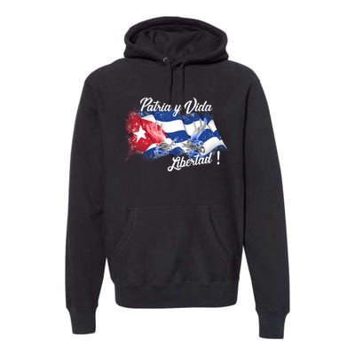 Patria Vida Libertad Cuba Premium Hoodie