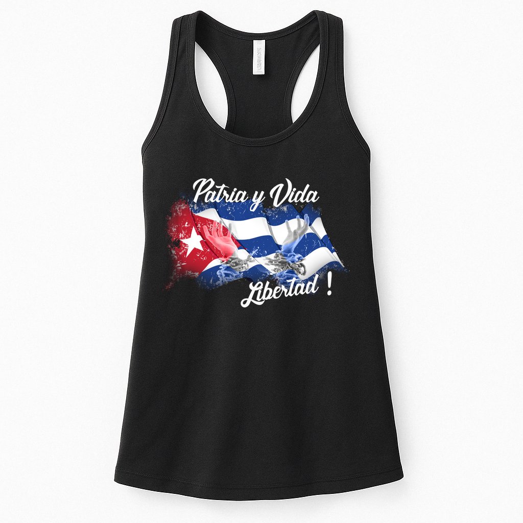 Patria Vida Libertad Cuba Womens Tank Top