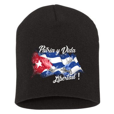 Patria Vida Libertad Cuba Short Acrylic Beanie