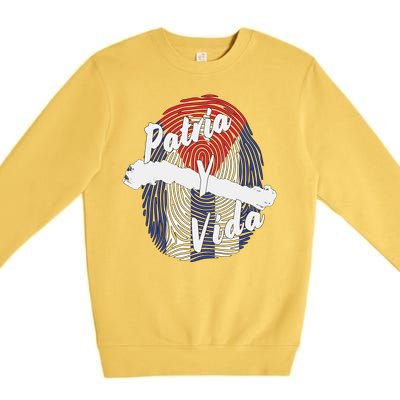 Patria Y Vida Cuba Cuban Freedom Movement Se Acabo Premium Crewneck Sweatshirt