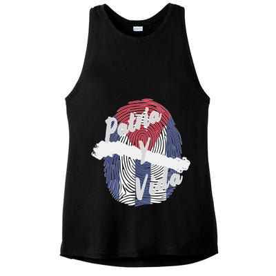 Patria Y Vida Cuba Cuban Freedom Movement Se Acabo Ladies PosiCharge Tri-Blend Wicking Tank